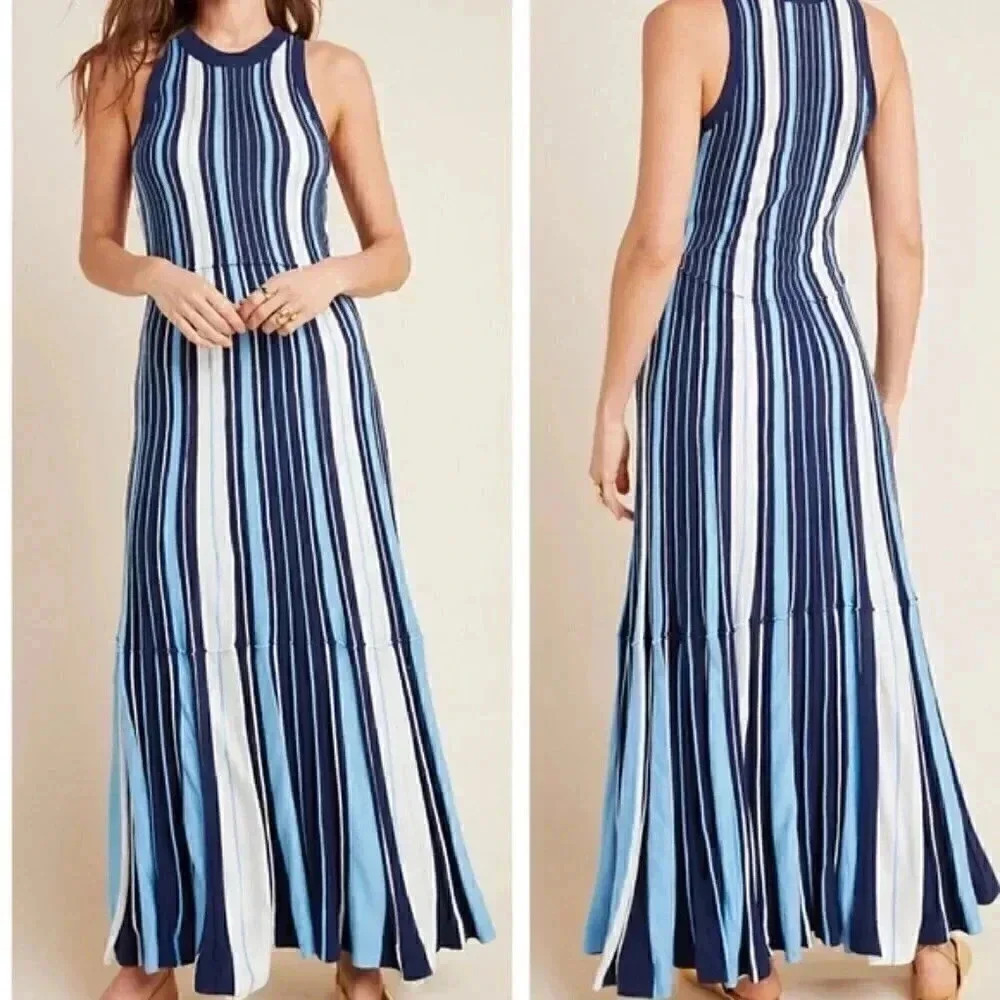Anthropologie Striped Maxi Dress